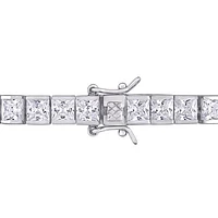 Julianna B Sterling Silver White Cubic Zirconia Tennis Bracelet