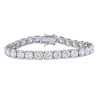 Julianna B Sterling Silver Cubic Zirconia Tennis Bracelet