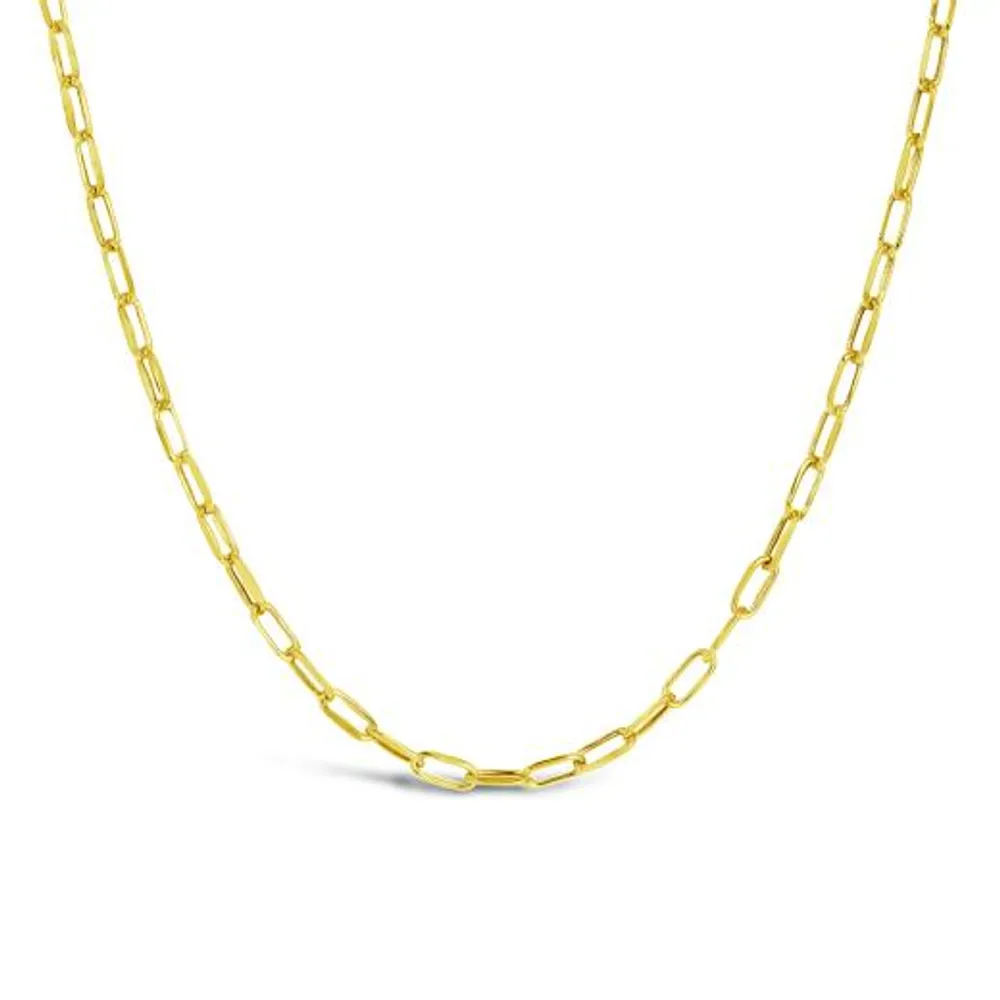 10K Yellow Gold 22" 4.95mm Paperclip Chain