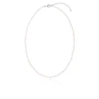 Sterling Silver 4-5mm Freshwater Pearl Necklace