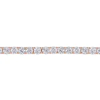 Julianna B Sterling Silver Created White Sapphire 7.25" Bracelet