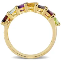 Julianna B Sterling Silver Multi-Gemstone Marquise Ring