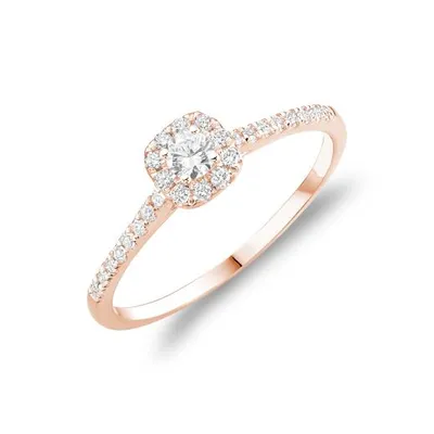 Les Bijoux 10K Rose Gold 0.21CTW Diamond Promise Ring