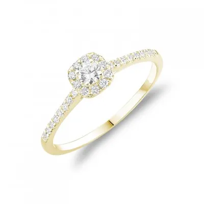 Les Bijoux 10K Gold 0.21CTW Diamond Promise Ring