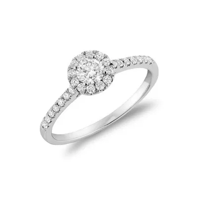 Les Bijoux 10K White Gold 0.49CTW Diamond Engagement Ring