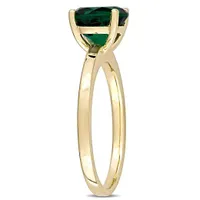 Julianna B 10K Yellow Gold Created Emerald Ring