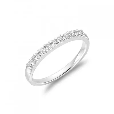 Les Bijoux 10K White Gold 0.15CTW Diamond Band