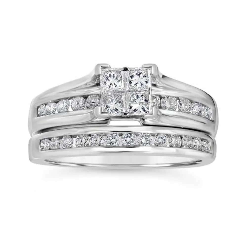 10K Gold 1.00CTW Diamond Bridal Set