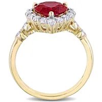 Julianna B 10k Gold Created Ruby