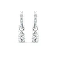 Swarovski Attract Mini Hoop Pear Earrings