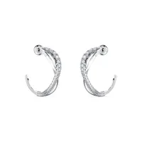 Swarovski Twist Mini Hoop Earring