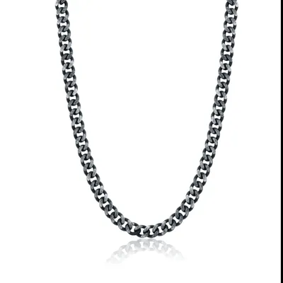 Stainless Steel Med Curb Link Necklace