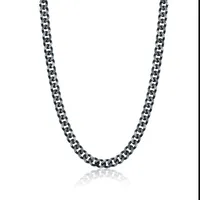 Stainless Steel Med Curb Link Necklace