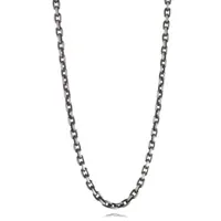 Stainless Steel Matte Oval Link 24" Chain