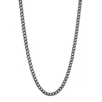 Stainless Steel 22" Curb Link Gun Necklace