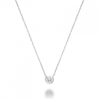 Les Bijoux 10K White Gold 0.13CTW Diamond Necklace