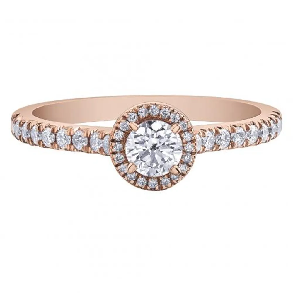 Glacier Fire 10K Rose Gold 0.50CTW Diamond Ring