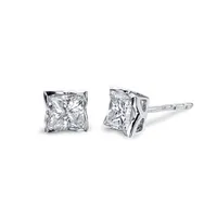 Glacier Fire 14K White Gold 0.30CTW Diamond Earrings