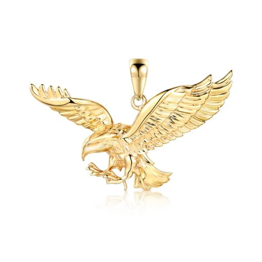 10K Yellow Gold Eagle Pendant