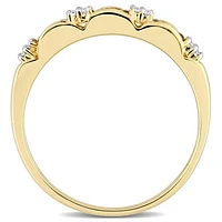 Julianna B 10K Yellow Gold Citrine & Diamond Ring