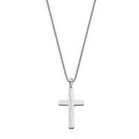 SteelX Stainless Steel Cross Pendant Box Chain