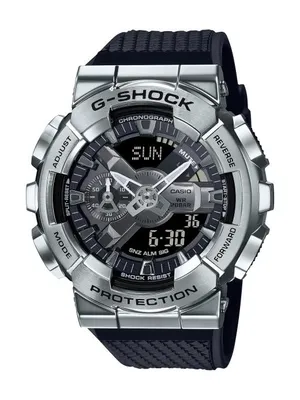 Casio G-Shock Men's Analog-Digital Silver-Tone Watch