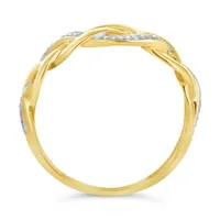 10K Yellow Gold 0.06CTW Diamond Fashion Ring