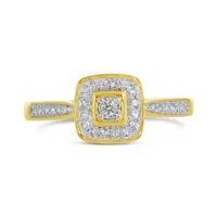 10K Yellow Gold 0.16CTW Diamond Promise Ring