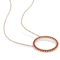 Julianna B 10K Rose Gold Garnet Pendant