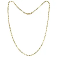 10K Yellow Gold 20" 3.2mm Paper Clip Chain