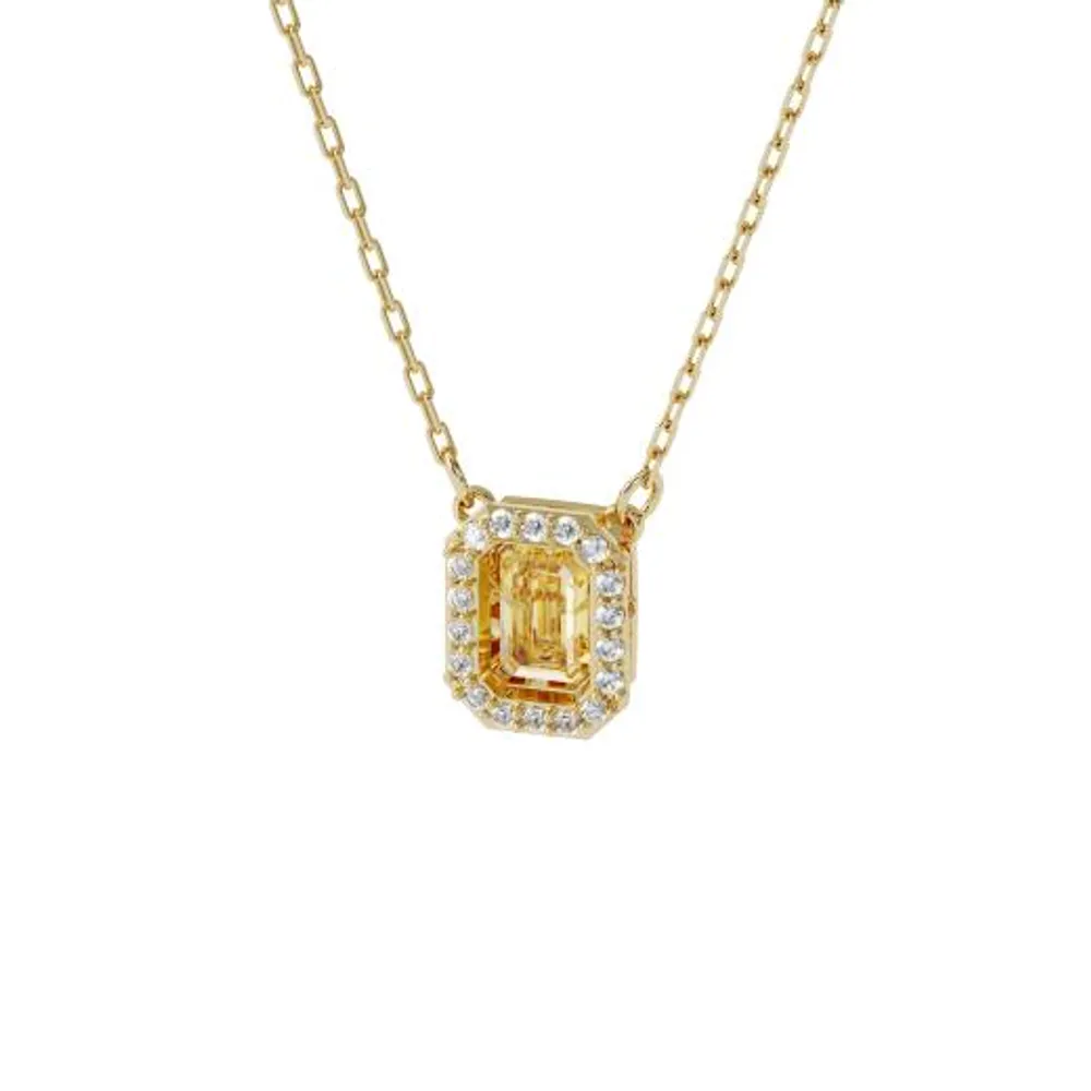 Swarovski Millenia Yellow Square Crystal Necklace