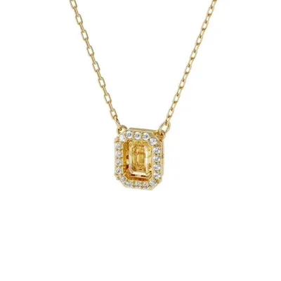 Swarovski Millenia Yellow Square Crystal Necklace