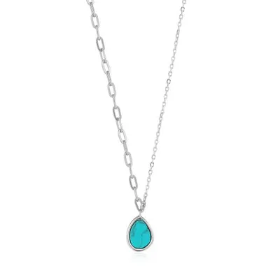 Ania Haie Tidal Turquoise Mixed Link Necklace