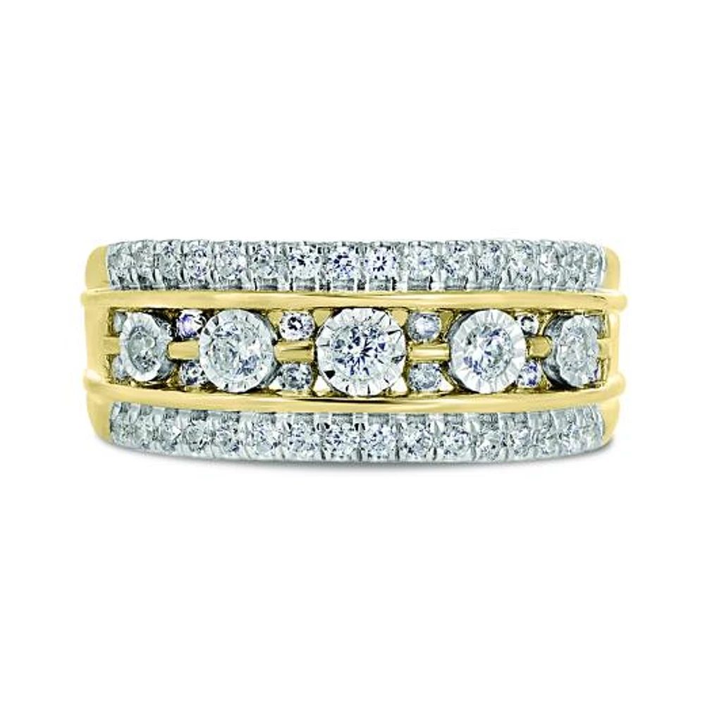 10K Yellow Gold 0.50CTW Diamond Band