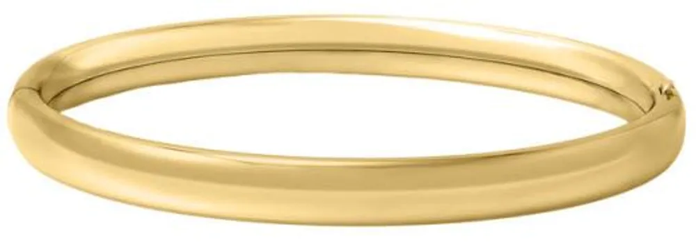 Children's 14K Yellow Gold Filled Hinged Bangle Bracelet