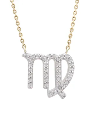 10K Yellow Gold Virgo 0.10CTW Diamond Pendant