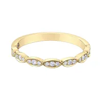 Charmed By Richard Calder 14K Yellow Gold 0.17CTW Diamond Wedding Band