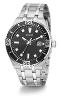 Guess Men's Stainless Steel Silver-Tone Watch