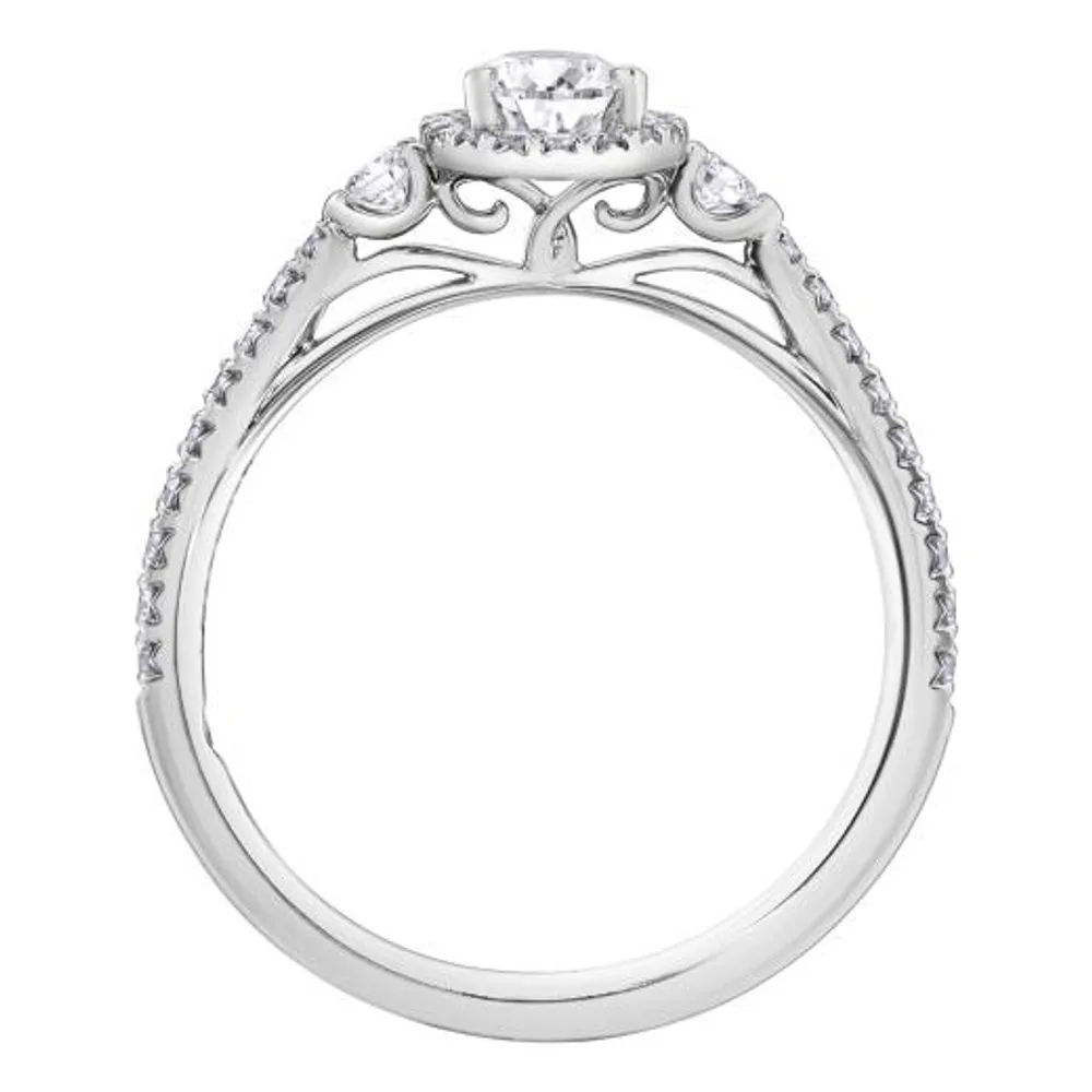 Charmed By Richard Calder 14K White Gold 0.86CTW Pear Diamond Ring