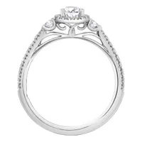 Charmed By Richard Calder 14K White Gold 0.86CTW Pear Diamond Ring