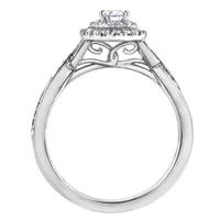 Charmed By Richard Calder 14K White Gold Pear 0.73CTW Diamond Ring