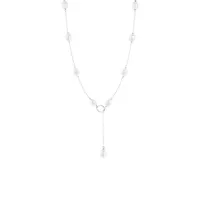 Sterling Silver 7.5-8mm Freshwater Pearls 18" Necklace