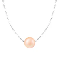 Sterling Silver 10mm Freshwater Pearl 17" Necklace