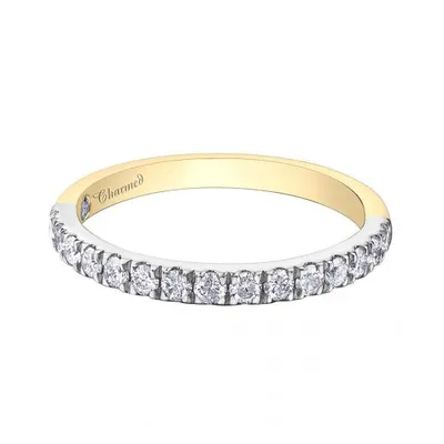 Charmed By Richard Calder 14K Yellow & White Gold 0.46CTW Wedding Band