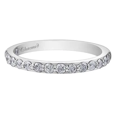 Charmed By Richard Calder 14K White Gold 0.43CTW Diamond Wedding Band