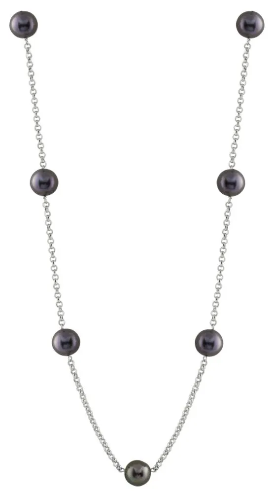 Sterling Silver 8-9mm Freshwater Pearl 20" Necklace