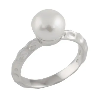 Sterling Silver 7.5-8mm Freshwater Pearl Ring