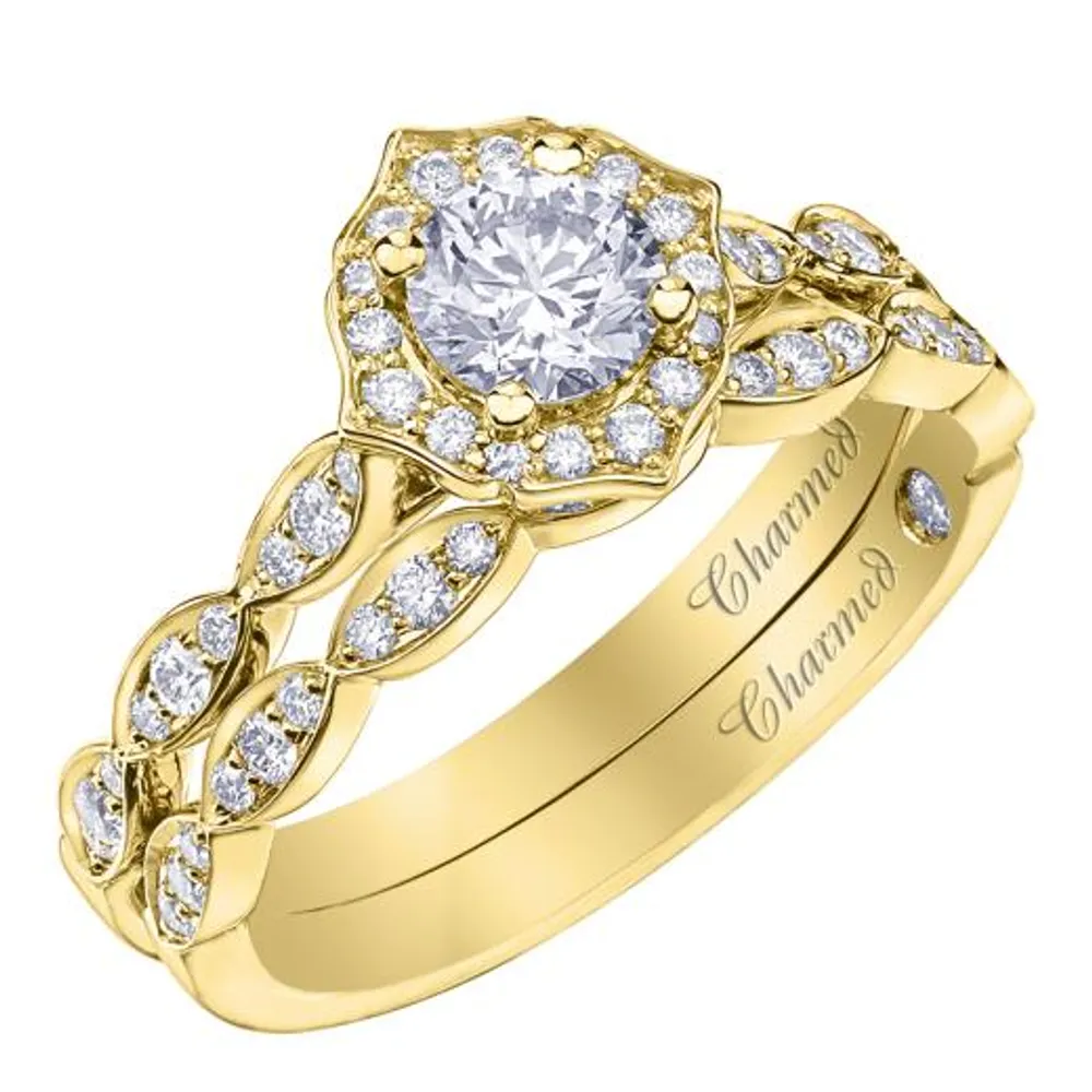 Charmed by Richard Calder 14K Yellow Gold 0.75CTW Round Diamond Ring