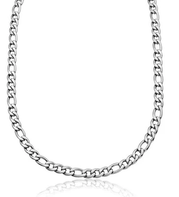 SteelX Stainless Steel 26" 9mm Figaro Chain
