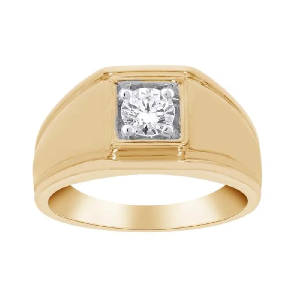 10K Yellow Gold 0.47CT Diamond Ring